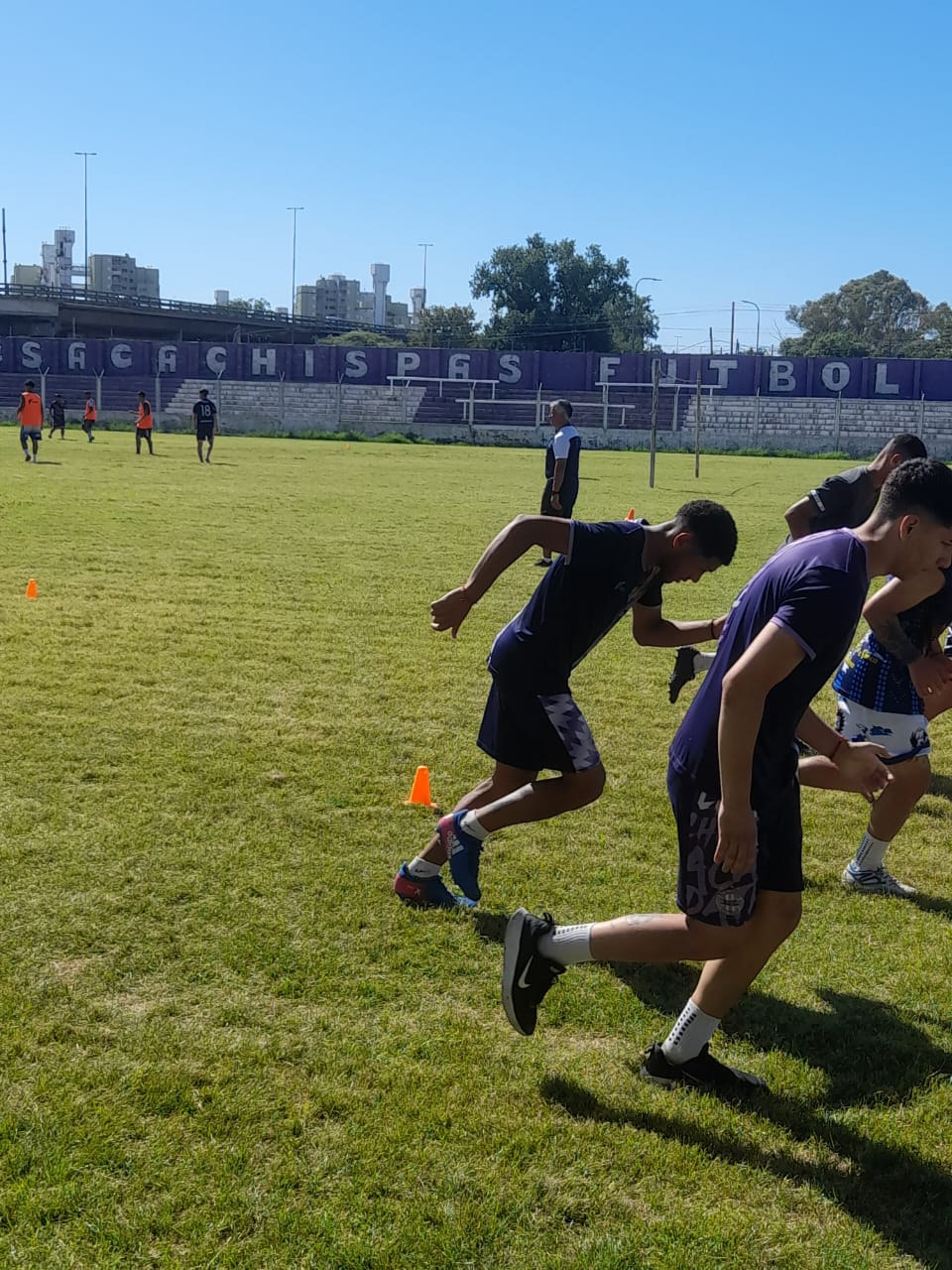Fotografía aportada: Entrenamiento en cancha